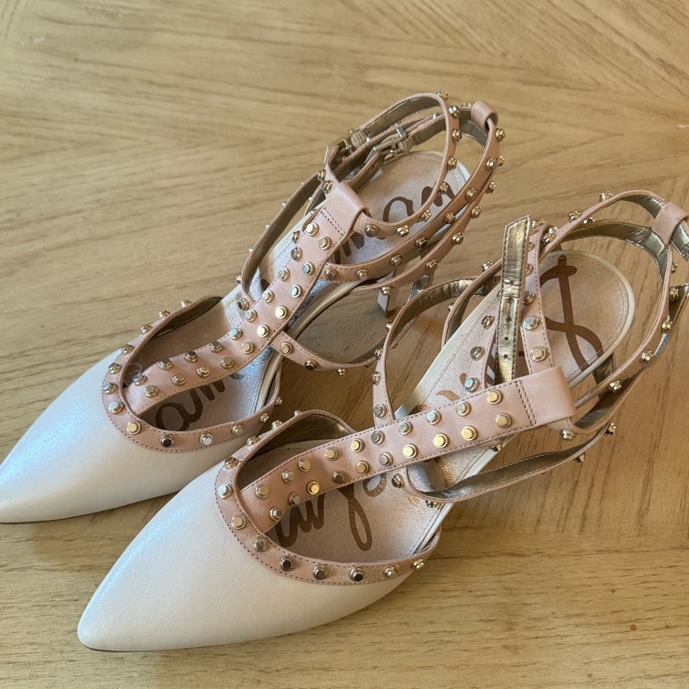 Sam Edelman Rockstud leather heels New (never used)